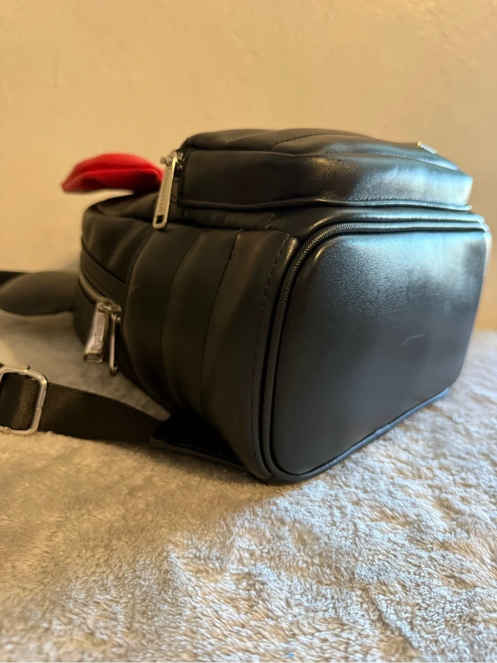 Loungefly Disney Mini Backpack with Red Bow and Ears